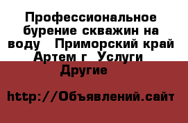  Профессиональное бурение скважин на воду - Приморский край, Артем г. Услуги » Другие   